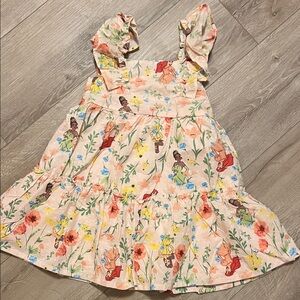 Disney Floral and Character Print Kids Dress
